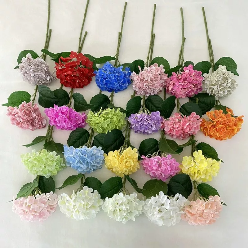 Hydrangea skutočné dotykové umelé kvety